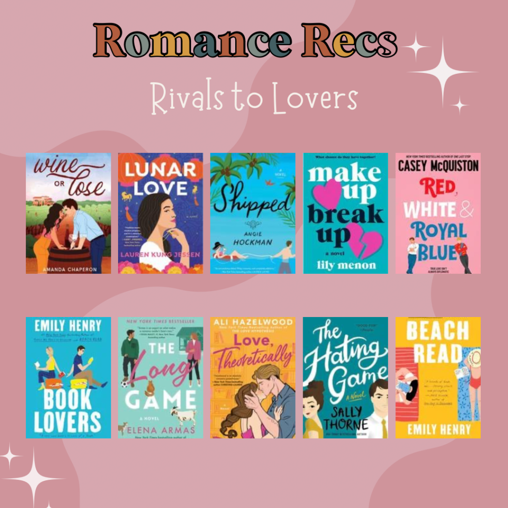 Romance Book Covers, Trope: Rivals to Lovers