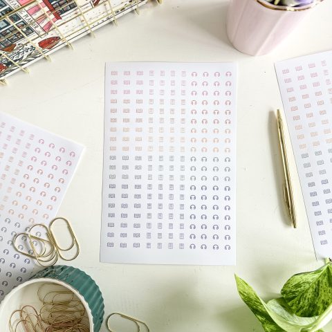 Book Format Stickers