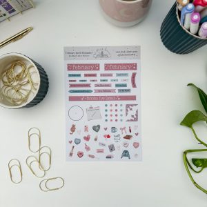 February tracker stickers