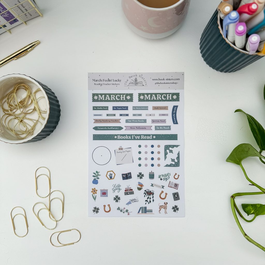 Tracker ONLY: Monthly Recap Sticker Sheets - The Book Sisters
