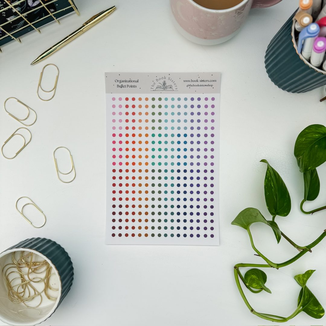Dot bullet stickers