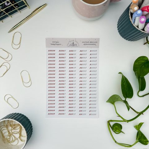 Spice Rating Sticker Sheet