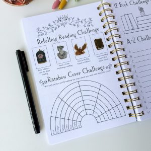challenge page with stickers