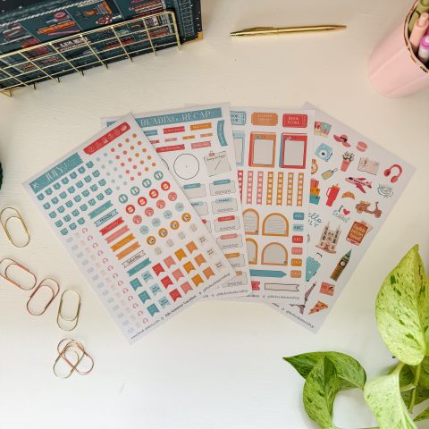 Monthly sticker sheets
