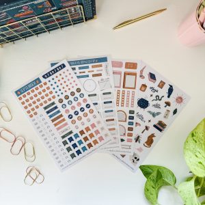 Monthly sticker sheets