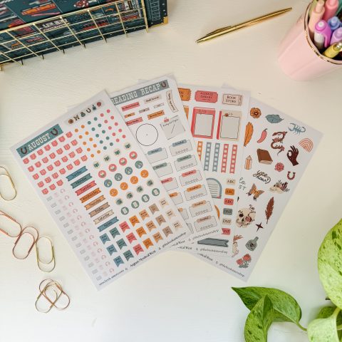 Monthly sticker sheets