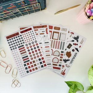 Monthly sticker sheets